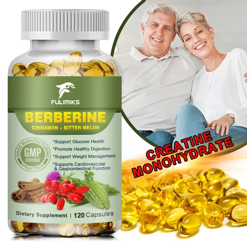 Berberine Capsules Cholestero Balance Support, Blood Pressure, Cardiovascular Function, Improve Heart Health