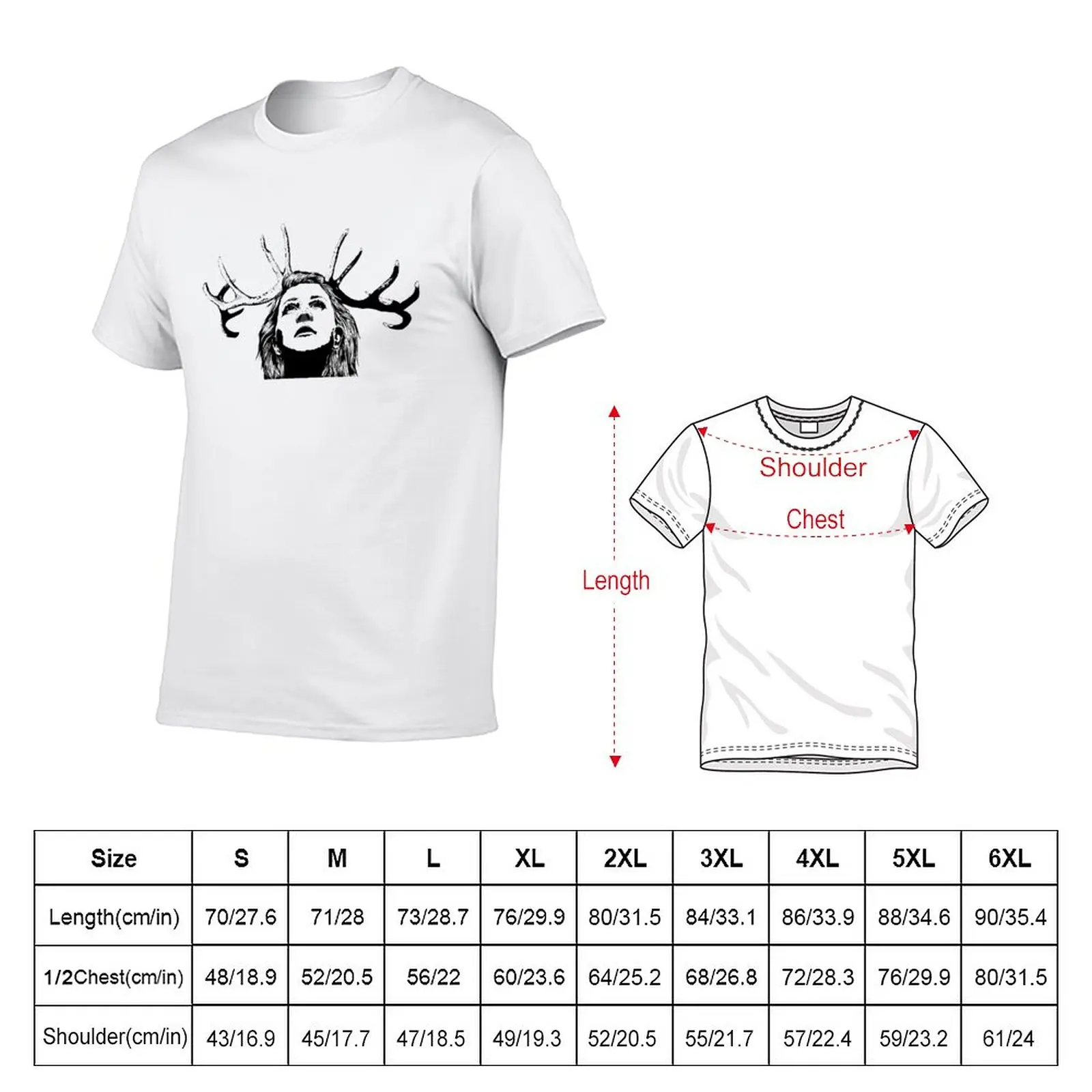 Antler Girl T-Shirt oversized t shirts boys t shirts t shirt man summer top mens graphic t-shirts funny