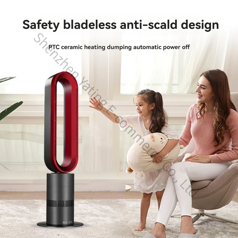 Electric Heater Household Heating and Cooling Vertical Electric Heater Leafless Electric Fan Floor Fan Heater Stove