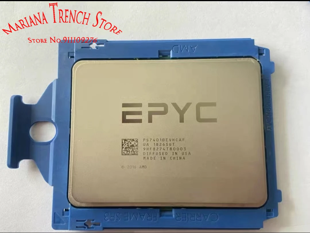 

Processor for EPYC 7401 24 Cores 48 Threads Base Clock 2.0GHz Max.Boost Up to 3.0GHz L3 Cache 64MB TDP 155/170W