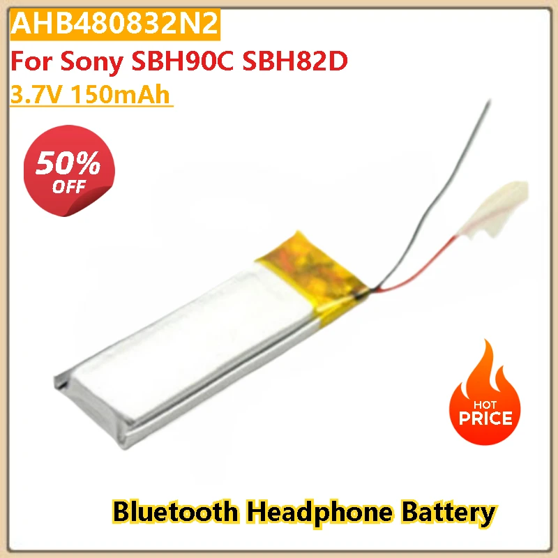 

AHB480832N2 3.7V 150mAh Battery for Sony SBH90C SBH82D High Quality Bluetooth Headphone Battery