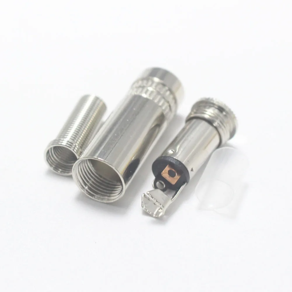 1/3/5pcs 2.5mm Audio jack Connector Stereo Headset Parts Dual Track Headphone Socket DIY Repair Metal Connector for 2.5 Plug