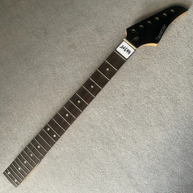 jN648 Origianl And Genuine Xanster 6 Strings ST Electric Guitar Neck 24 Frets Black Headstock Replace&DIY Parts