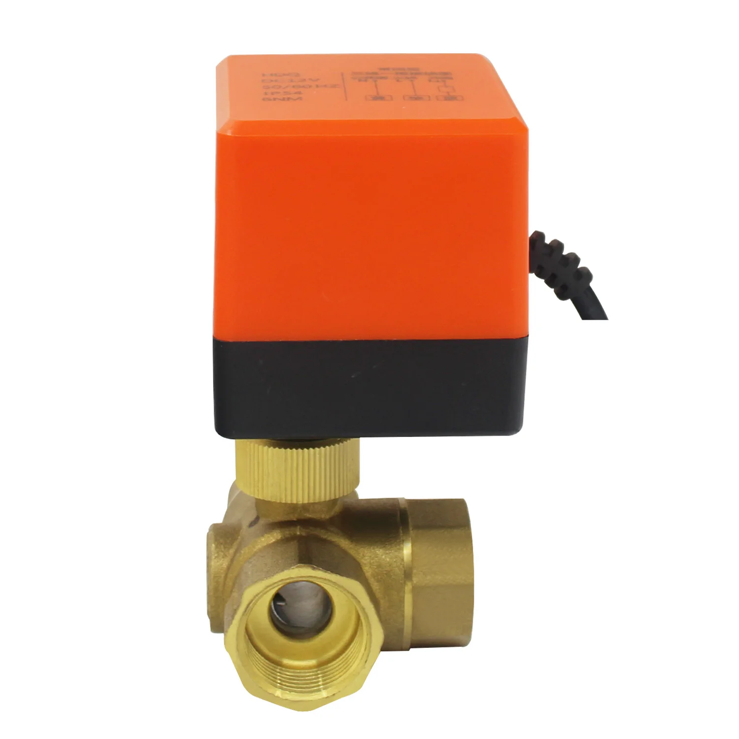 

DN15/20/25/32/40AC220V/24V DC12V 3-ходовой латунный электрический шаровой клапан трехпроводной 1 управляющий 3-ходовой электромагнитный клапан 1/2 "3/4" 1"