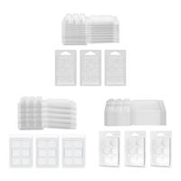 100 Pieces Candles Melt Clamshells Molds DIY Chocolates Casting Model Easy to Use Candle Making for Wickless Tarts Candles