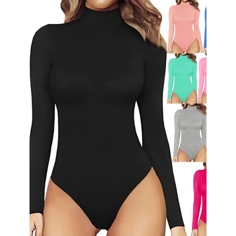 Sexy Women's Bandeau One-Piece Base Shirt Slim Fit round Neck Romper Low Waist Seven/Nine Pants Brandless 2025 Spring New Arr...