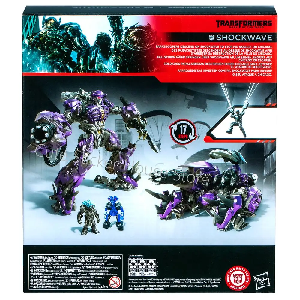 In Stock Original Hasbro Studio Series Leader Class Transformers: Dark of The Moon Shockwave Movie Model Toys Action Figure Gift