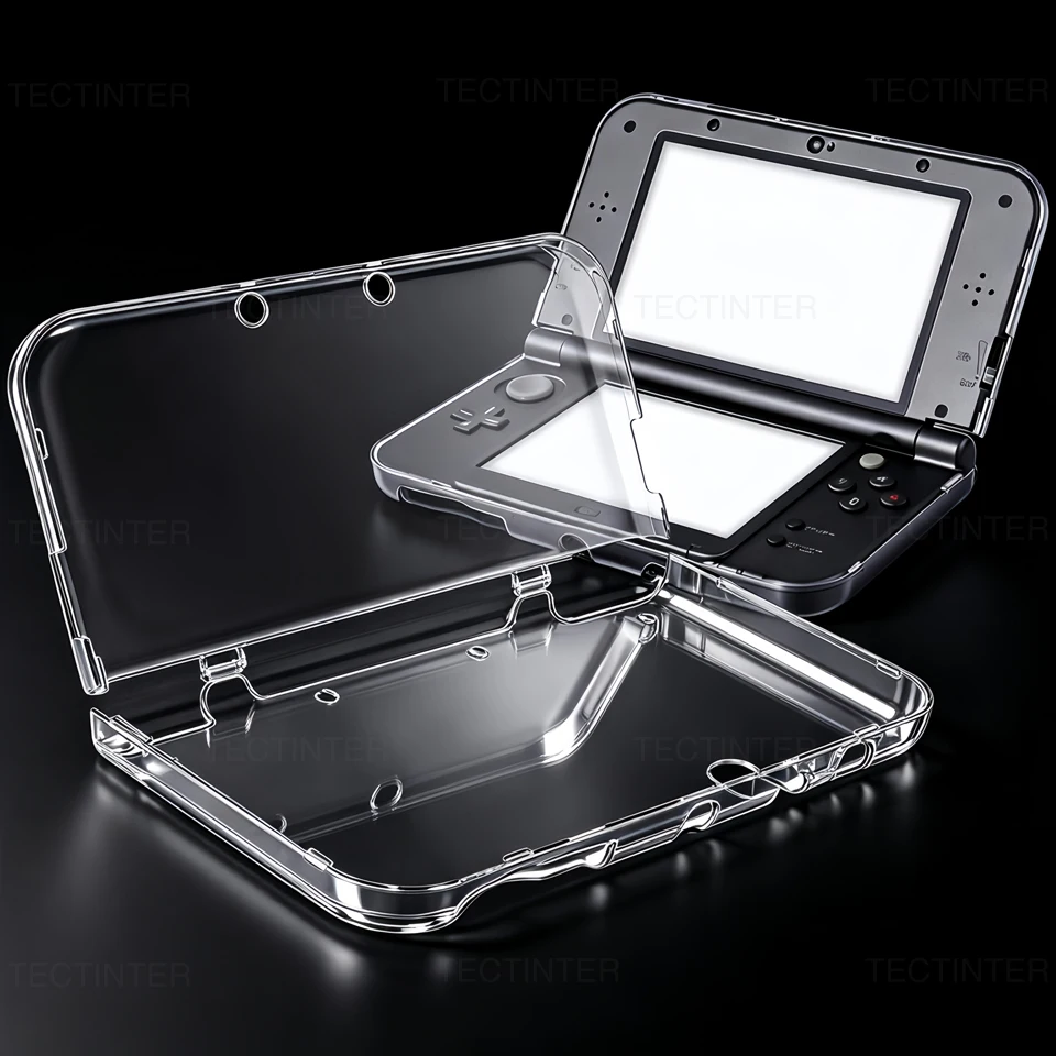 Funda Protectora Rígida Transparente de Plástico para Consola de Juegos 3DS LL/XL/New 3DS Xl/ll, Accesorios para 3DS