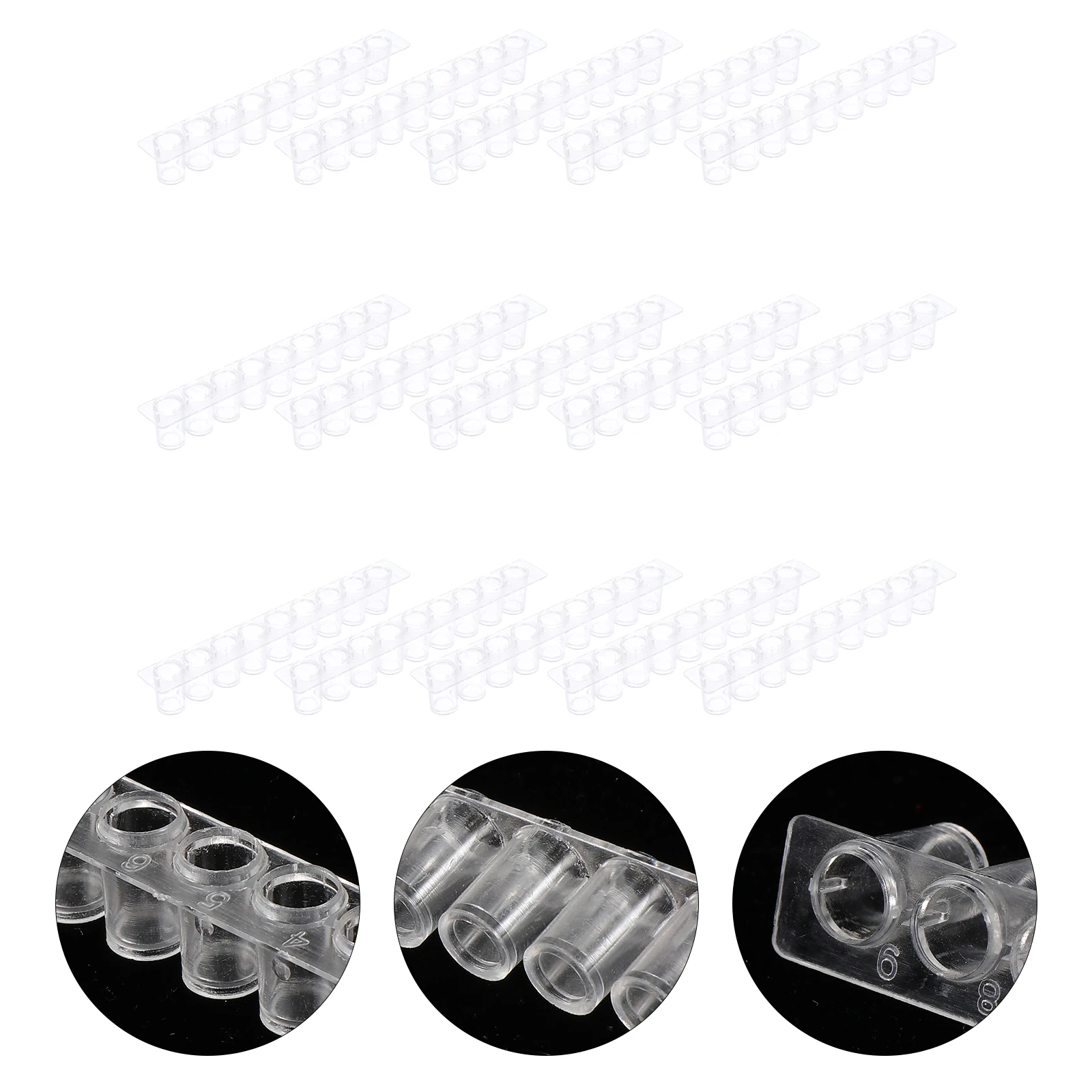 

15 Pcs Well Plates 9 Holes Plastic Reaction Boards Experiment Equipment Laboratory Supplies Multifunctional Test Tube Beaker