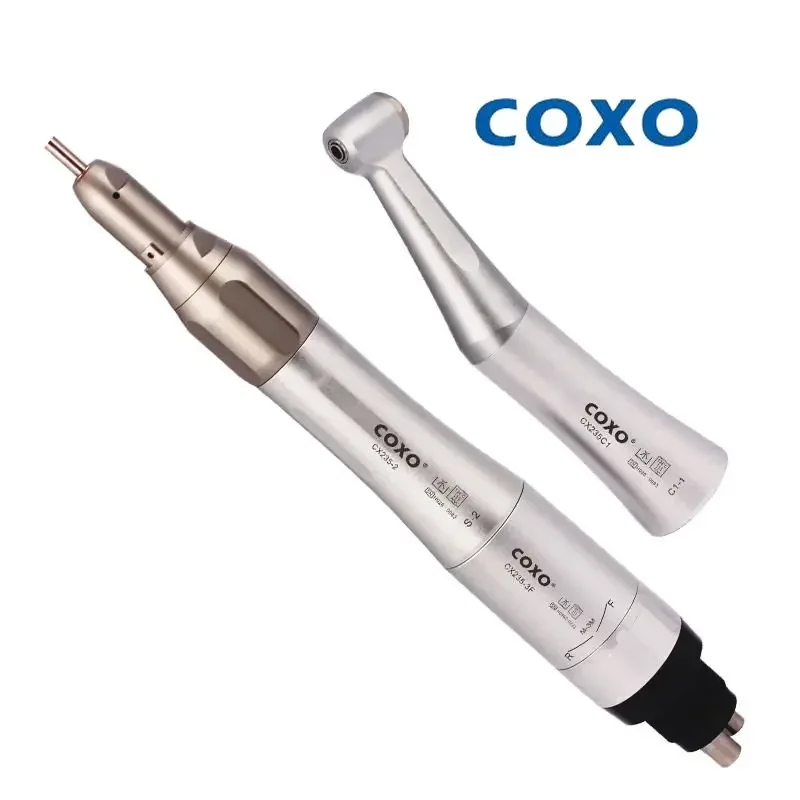 COXO 235-M SET-4 Dental External Water Low Speed Handpiece With Contra Angle/air Motor/straight Handpiece Dental Instruments