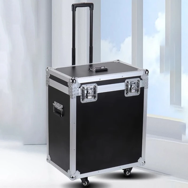 

Pull Rod Toolbox Aluminum Alloy Air Transportation Box Multi-function Portable Hardware Storage Case Tools Organizer with Wheels