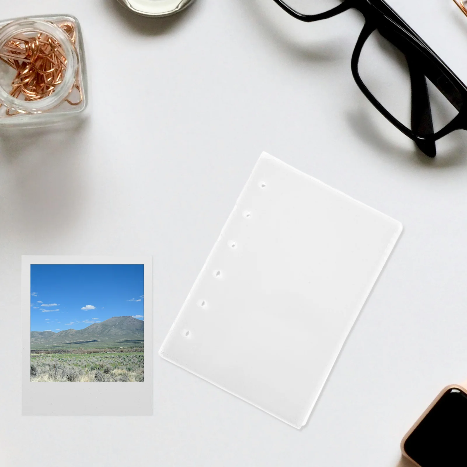 52Pcs 14x12.5cm Scrapbook Refill Pages Binder Clear Plastic Page Protectors Dual Dividers Photo Album Inserts PVC