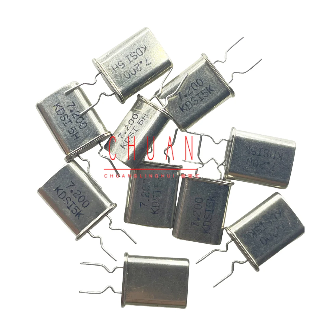 10pcs/ 7.2M imported in-line passive quartz crystal HC-49U 7.200MHz 7.2MHz crystal 2 legs