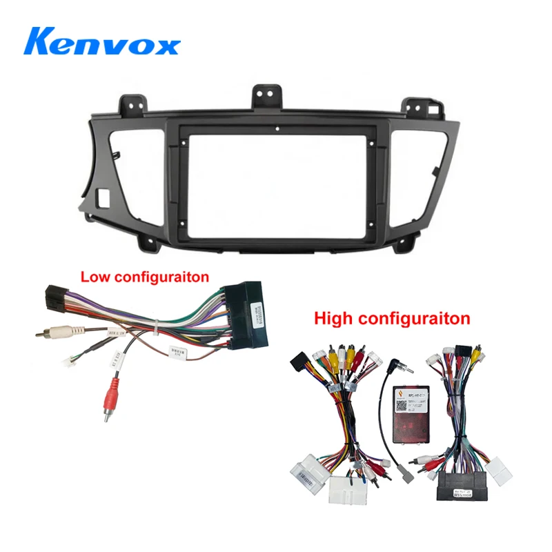 GPS DVD Player Bezel For Kia K7 Cadenza 2009-2013 +  Car Radio Fascia Frame 2 Din 9 Inch Dashboard Installation Trim Kit