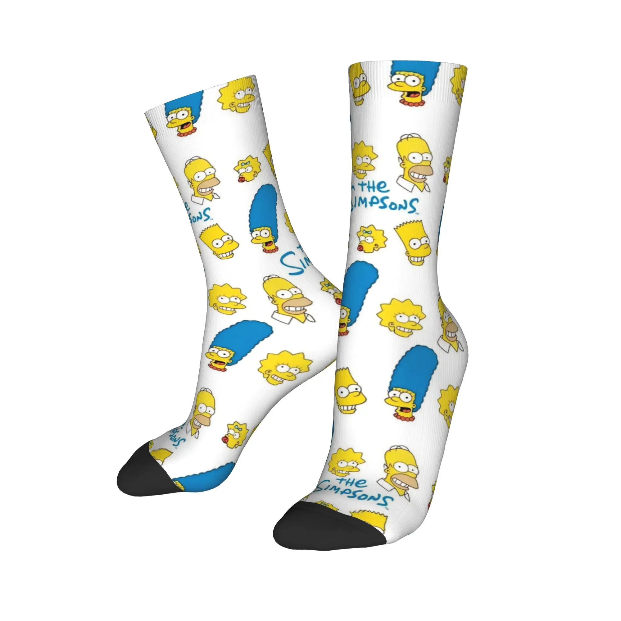 

Harajuku The S-Simpsons Sports Socks Polyester Middle Tube Socks for Women Men Sweat Absorbing,