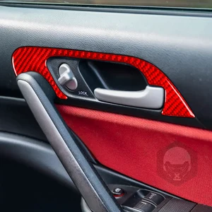 Carbon fiber interior of the car handle Garrison Garrison Sticker, accessories for Honda Civic SI 2001 2002 2003 2004 2005 12 Main Sales Acetate Civic SI Panel - №8