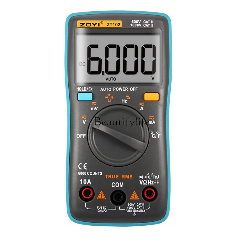 

*Handheld Automatic Range Digital Multimeter ZT102 Portable