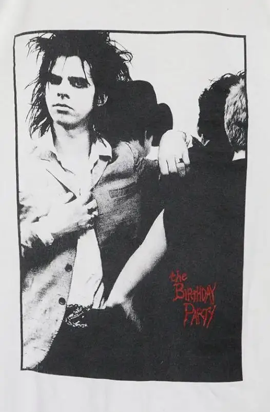 Nick Cave The Birthday Party T shirt White Cotton All Sizes S 5XL