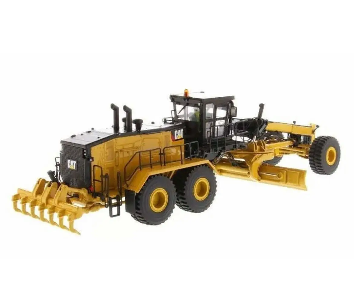 Schaal 1/50 Legering Speelgoed Techniek Model 24, Motor Grader Graafmachine Jongen Verjaardagscadeau Scène Decoratie # 85552