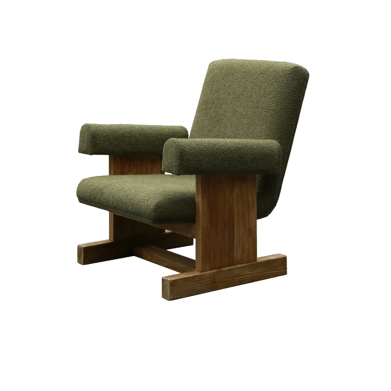 

Leisure chair Modern leisure recliner Solid wood frame Single leisure chair