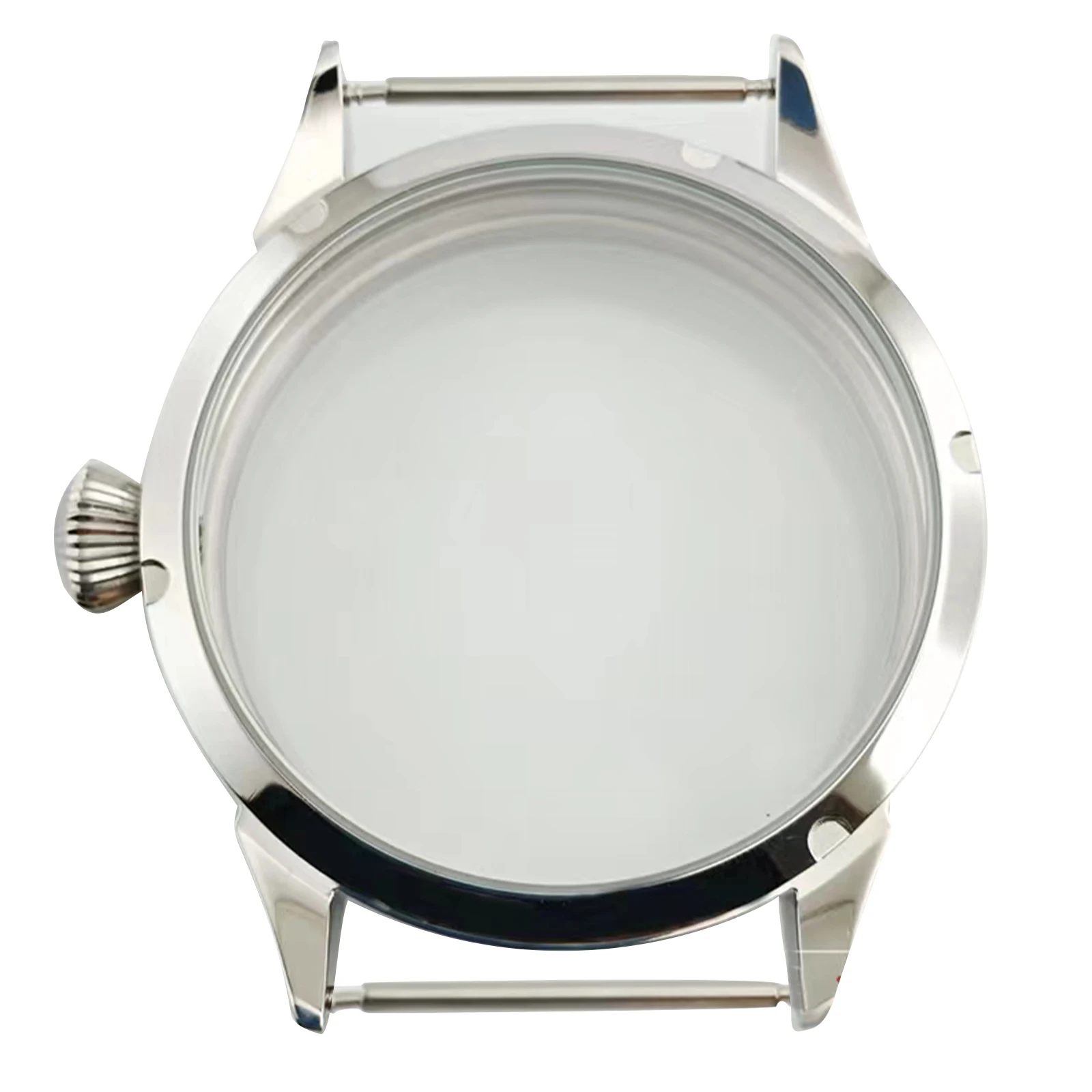 44mm Diamond-shaped Watch Case For Sea Gull ST3600 ETA 6498 6497 Watch Movement Accessory Parts Case Solid 316L Stainless Steel
