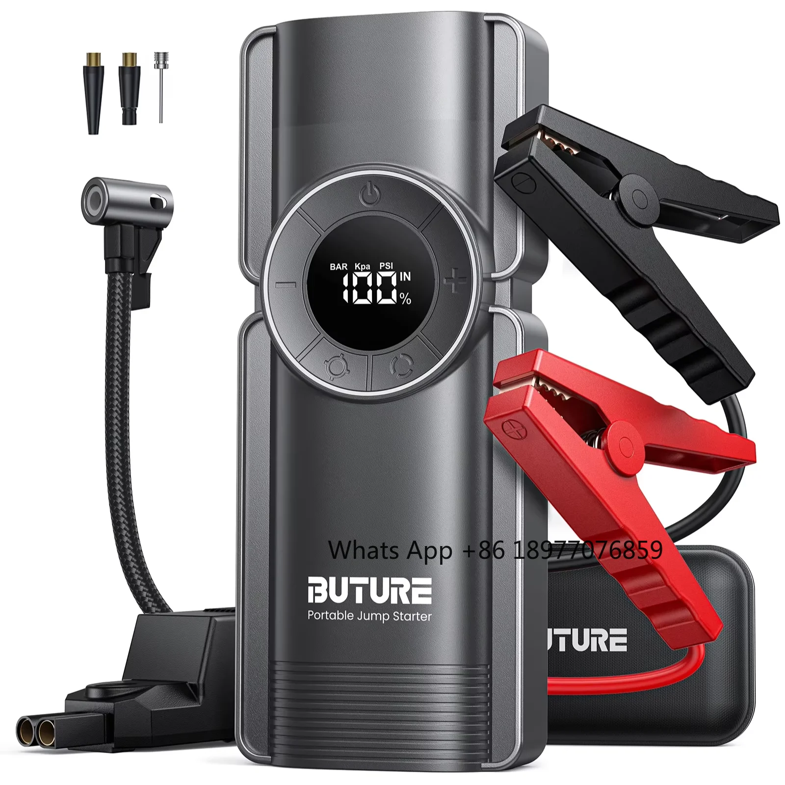 Buture 2500A Portable Emergency Charger Car Power Pack Car Auto Jump Starter Powerful Vehicle Tool For 12V Sedans OEM Factory