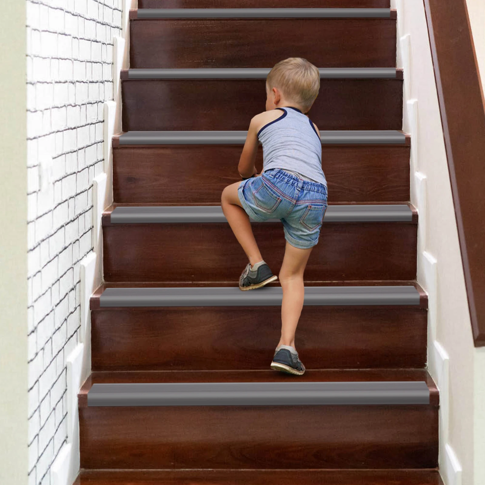 Listwa schodowa antypoślizgowa 10m Samoprzylepna listwa krawędziowa schodów Elastyczna listwa krawędziowa schodów z PVC