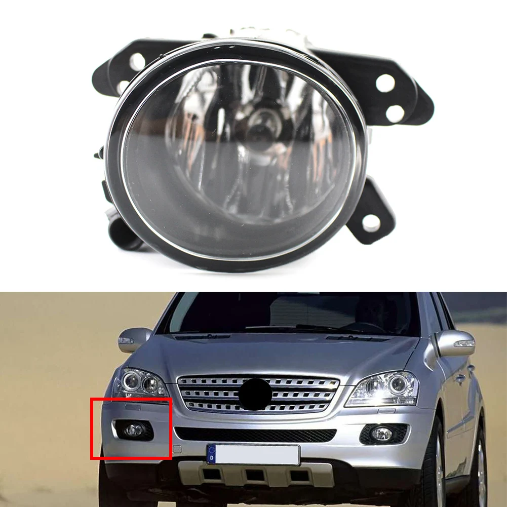 Car Front Fog Light Lamp w/ Bulb Right Side For Mercedes Benz W219 C250 C300 C350 CL550 CL600 GLK350 GL ML 350 450 550 etc.