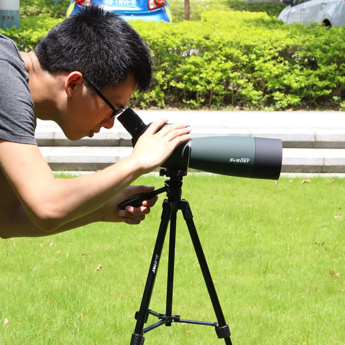 F9308B teleskop Spotting Scope monokular kuat teropong Bak4 FMC tahan air dengan Tripod Camping