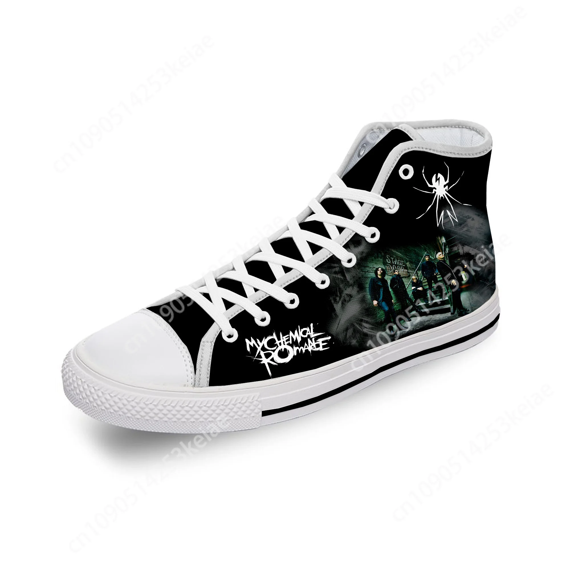 My Chemical Romance MCR Rock Band Casual Cloth 3D Print High Top Canvas Fashion Shoes Men Women Teenager  Breathable Sneakers