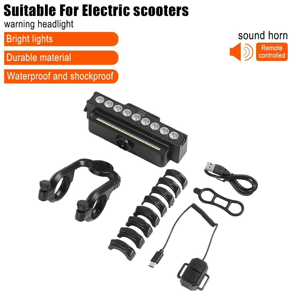 Vordere LED-Leuchte für Elektroroller, Sicherheits-Frontlampe, Wasserdichte Lampe für Ninebot Max G30 G2 G3 und Kugoo – Detail 1