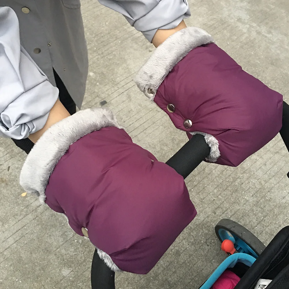 

2pcs Winter Warm Stroller Gloves Waterproof Gloves Pram Accessory Stroller Mitten Winter Warm Gloves pram hand muff Mitten baby