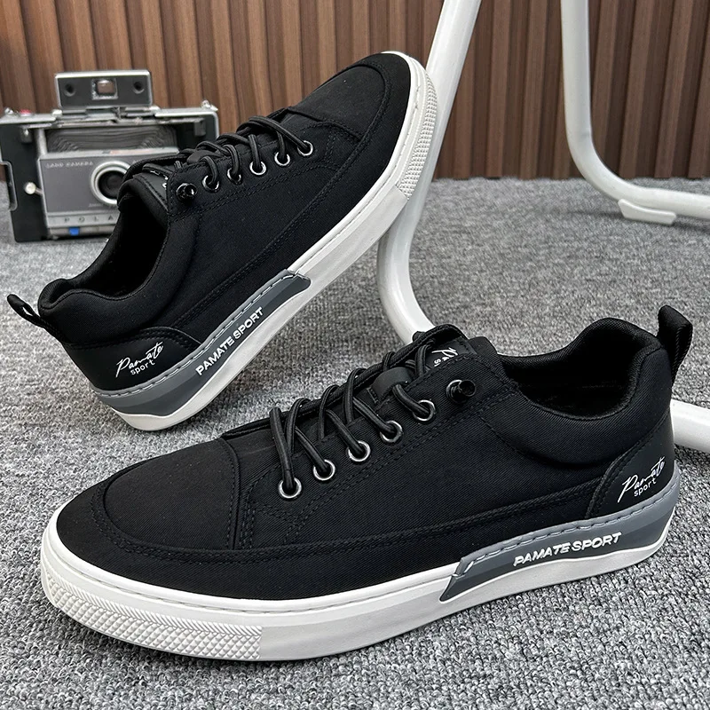

New Men Casual Shoes Breathable Black Sneakers Fashion Driving Walking Tennis Shoes for Male Skate Flats Zapatillas Hombre