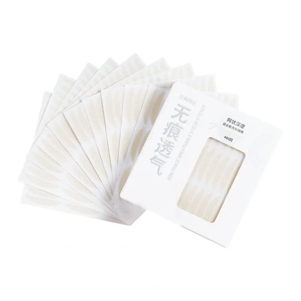 480Pcs/Set Fashion Eyelid Tapes Skin Texture Eyelid Pastes Soft Making Double Eyelid Double Eyelid Styling Tapes