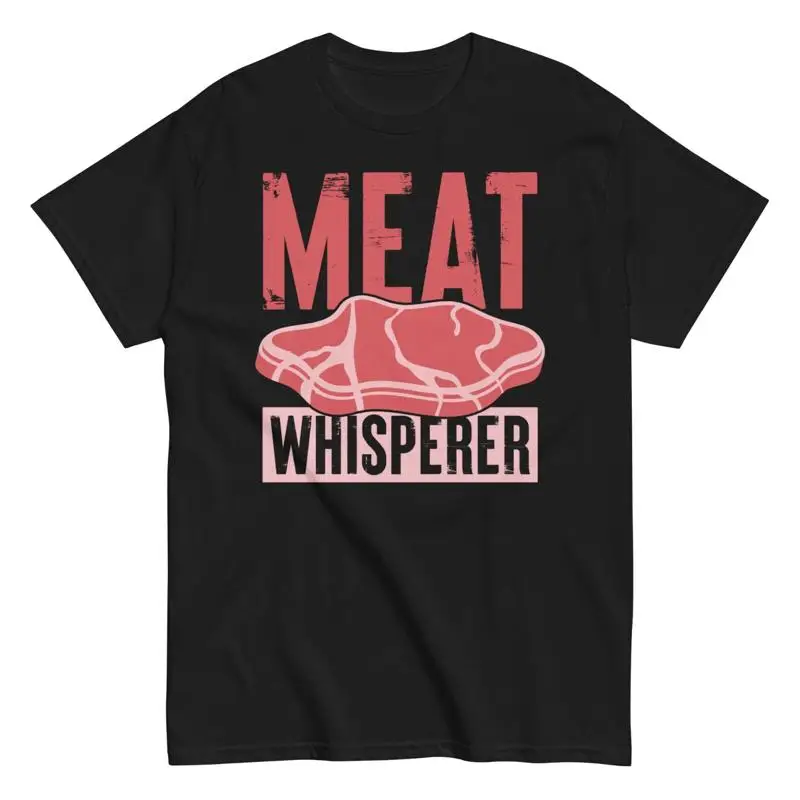 

Bbq Party Funny Men'S Cotton T Shirt Chef Meat Whisperer