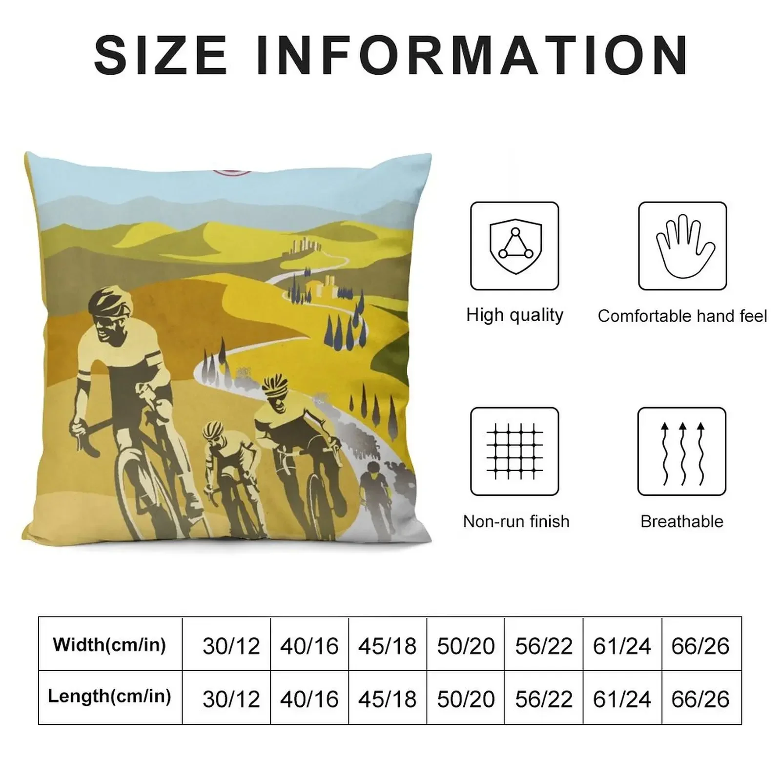 Strade Bianche Retro Cycling Art Throw Pillow Sofa Cover autumn decoration christmas ornaments 2025 Pillow Decor pillow