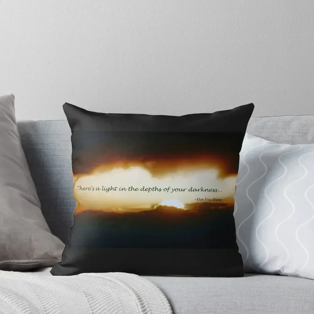 Let Your Light Shine Through the Depths of Your Darkness Throw Pillow luxury throw pillow covers Luxury Pillow Case