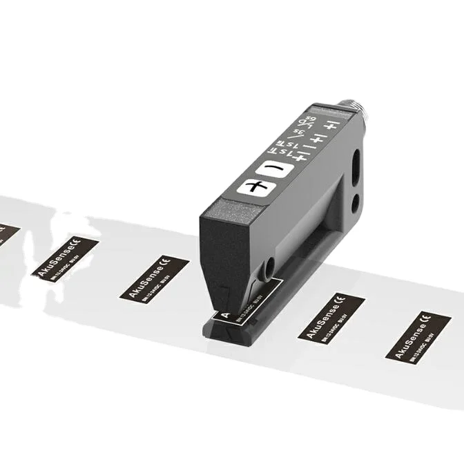 Imagem -04 - Sensor da Etiqueta das Impressoras Que Mede o Analógico Dobro do Sensor da Folha com Detecção uv da Impressão mm Que Mede o Sensor Transparente da Etiqueta