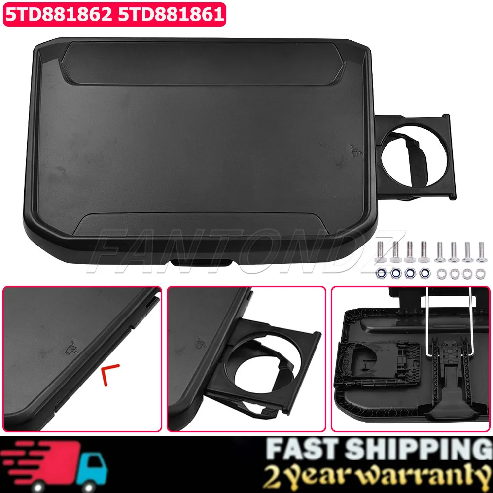 5TD881861 5TD881862 Für VW Tiguan MK2 Touran L Passat B8 2016-2023 Auto-Rücksitz-Klapptisch mit Getränkehalter – Detail 1