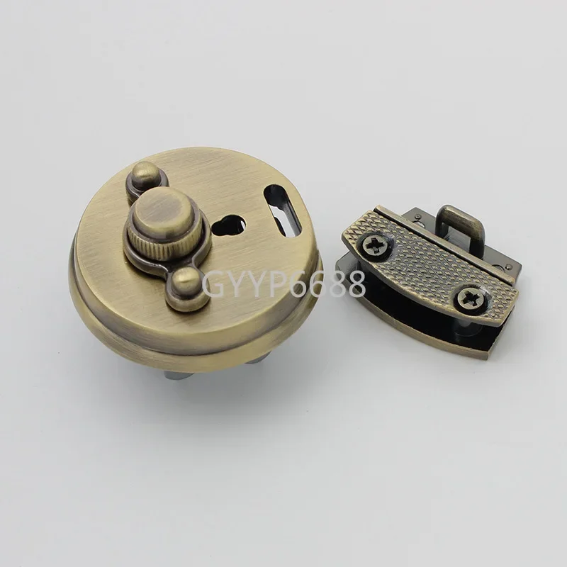 1-20sets 3 colors 38*48mm Wholesale Metal Trunk Locks ,alloy big push lock for DIY women handbags metal purse accessories