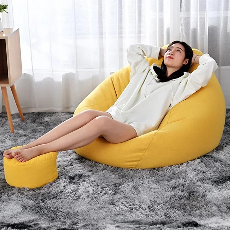 Portable Lounge Living Room Sofas Modern Minimalist Relaxing Floor Bean Bag Sofas Single Lazy Woonkamer Banken Home Decoration