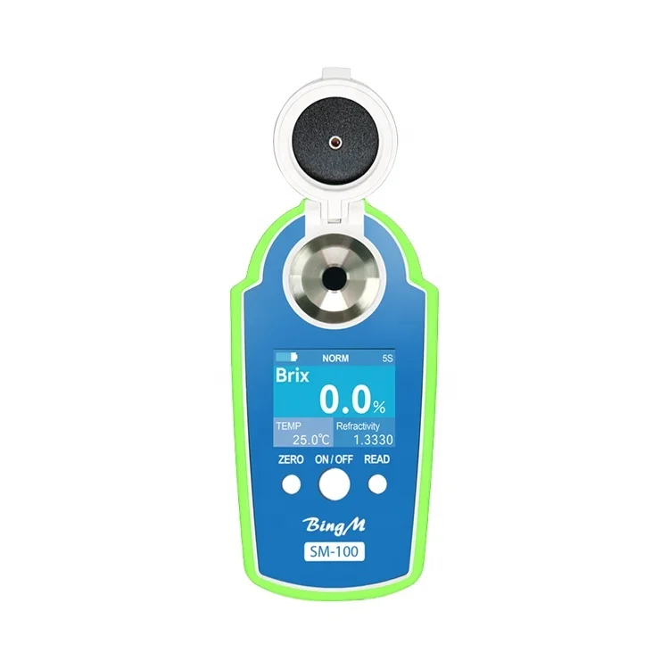 Digital Refractometer Manufacturer Life Waterproof Battery Refractometer Brix 0-35% Sugar Meter