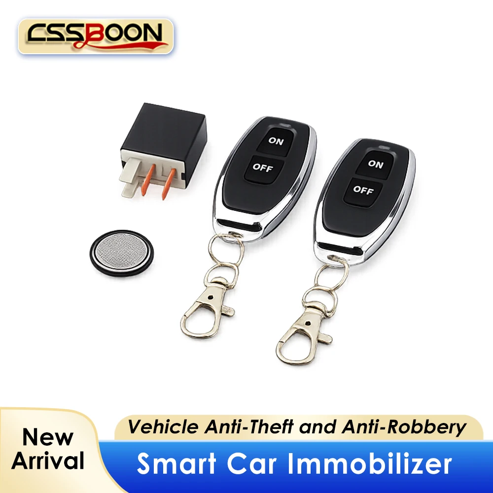 Electric Shock Remote Control Key Wireless Relay Car Alarm Immobilizer System Popular in Chile Suitable for All Cars