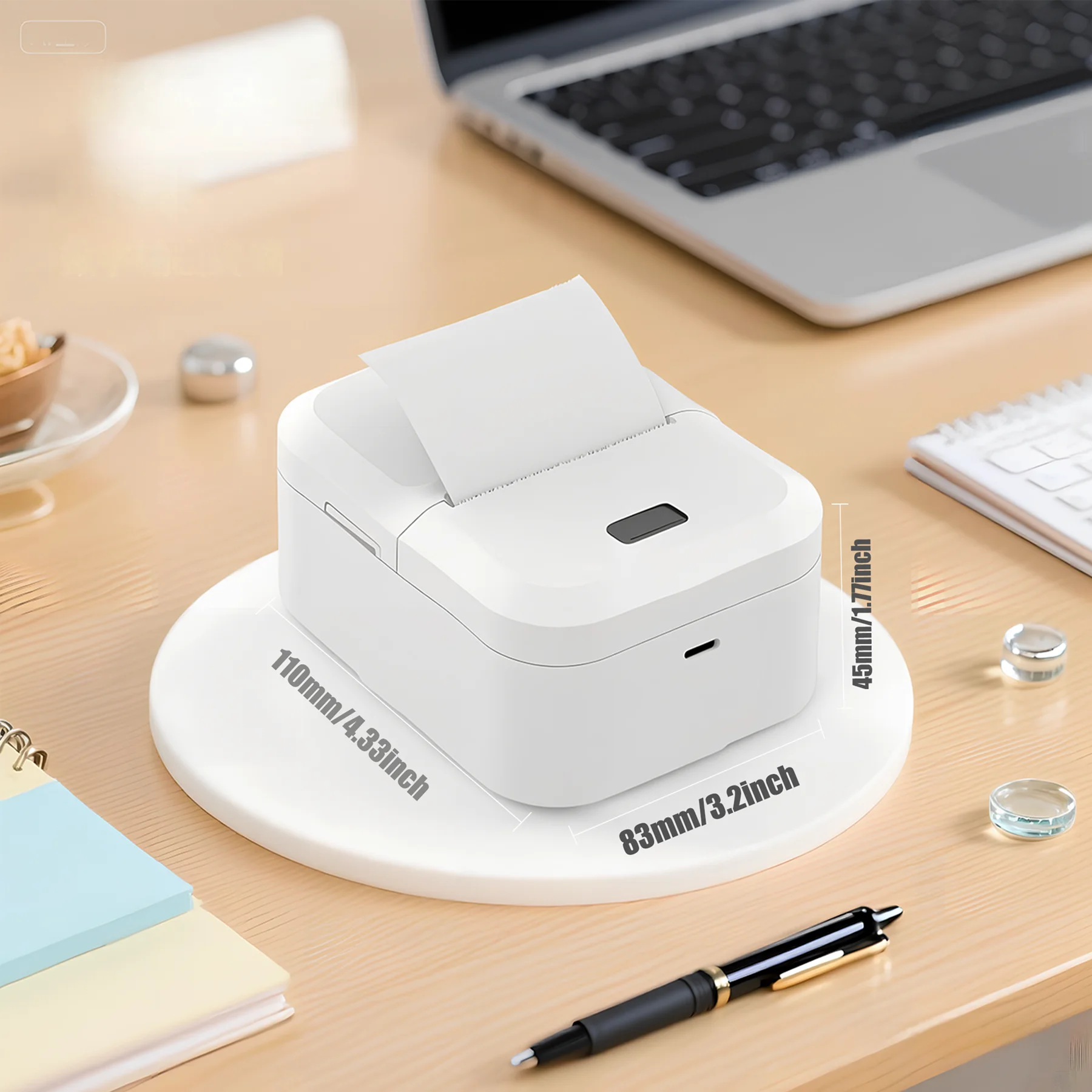 Drukarka termiczna Marklife X2 Mini Przenośna Drukarka Bluetooth Do Użytku Biurowego Domowego, Do Prezentów/DIY, Kreatywności/Oznaczania — zdjęcie produktu 3