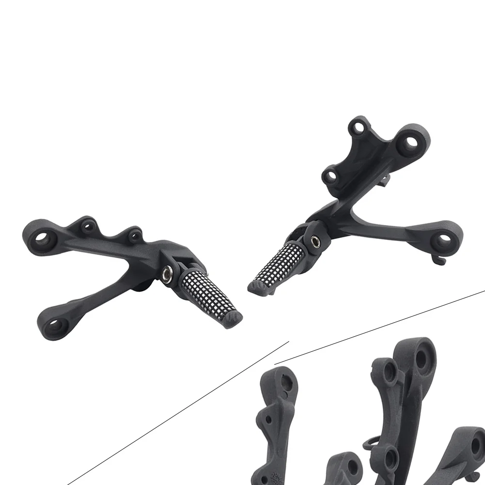 Motorcycle Front Driver Footpeg Footrest Bracket Kit For Kawasaki Ninja ZX6R ZX636 2009-2024