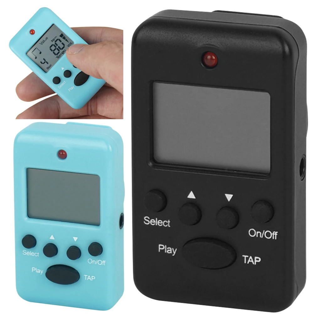 Clip on Pocket Metronome Electronic Metronome Portable Mini Metronome Digital Metronome for Piano Guitar Flute Drum Accessories