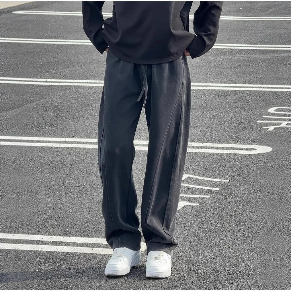 High Quality Casual Men's Sports Fashion Loose Fit Straight Leg Pants Comfortable Urban Style Autumn Spring Seasonal Wear