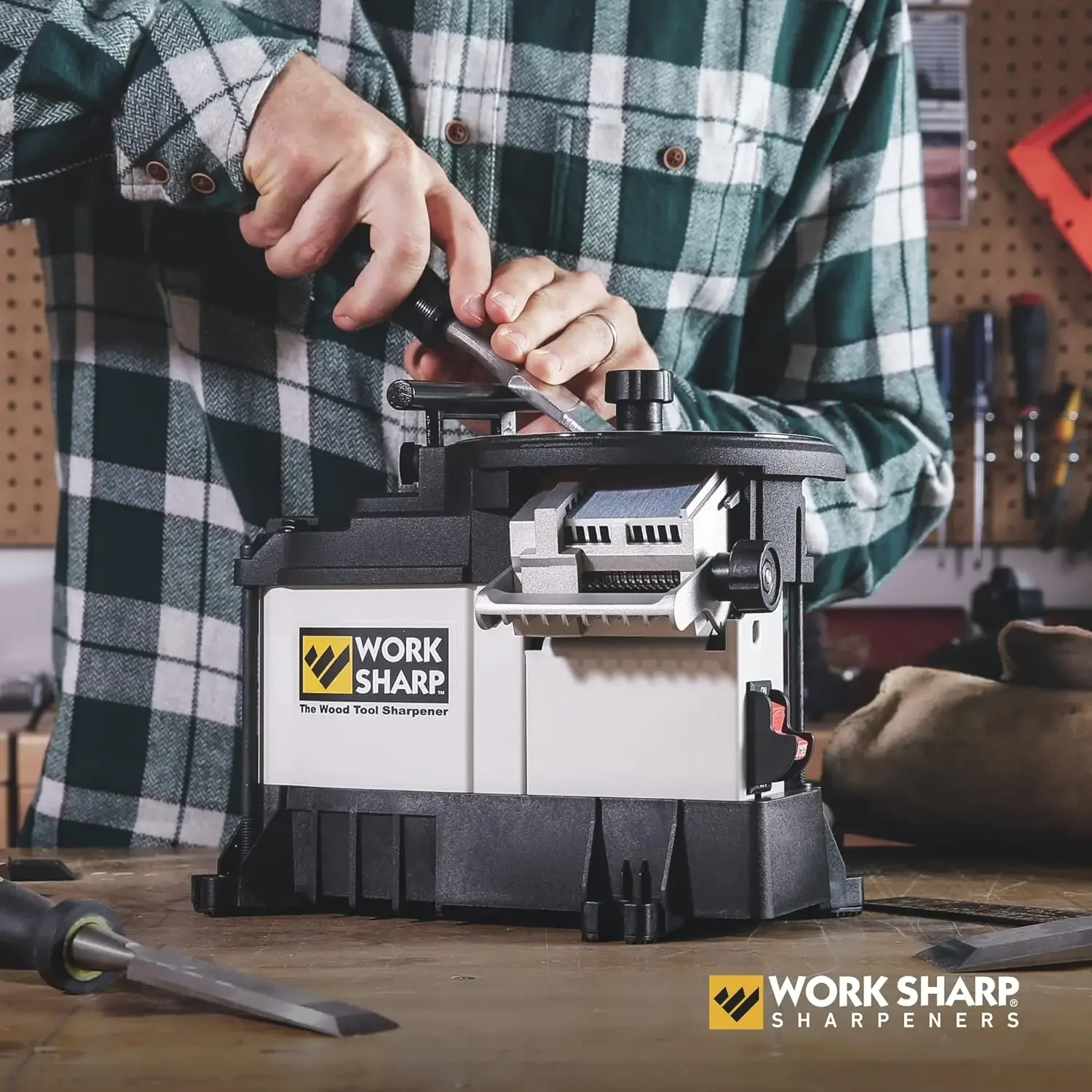 Sharp Benchtop Woodworking Tool Sharpener, trabalhar Sharp