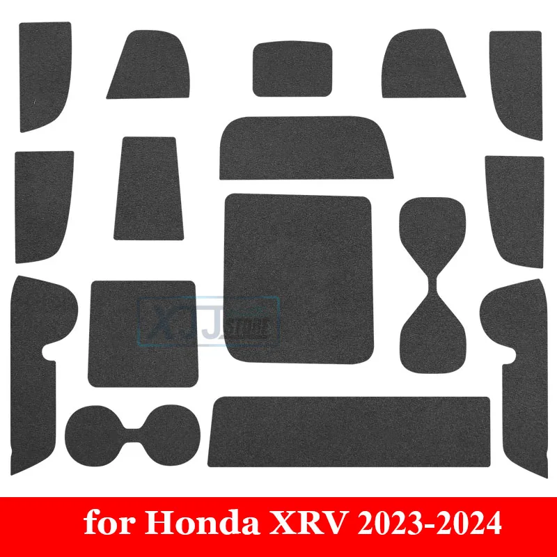 

Для Honda XRV XR V 2015 - 2019 2022 2023 2024, верхние замшевые коврики для межкомнатных дверей автомобиля, прорезы для ворот, Нескользящие декоративные коврики для чашек