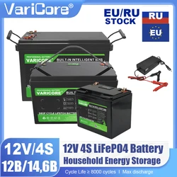 12V/12.8V 340Ah 200Ah 310Ah 180ah LiFePO4 battery Lithium iron phospha For Inverter RV Camping Off-Road Solar Wind 14.6V Charger